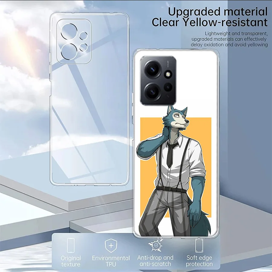 Beastars Legosi Case For Xiaomi Redmi Note 12 11 Pro Plus 12S 11E 11T 11S 10 10S 9 9S 9T 8 8T Pro 7 6 5 Cover