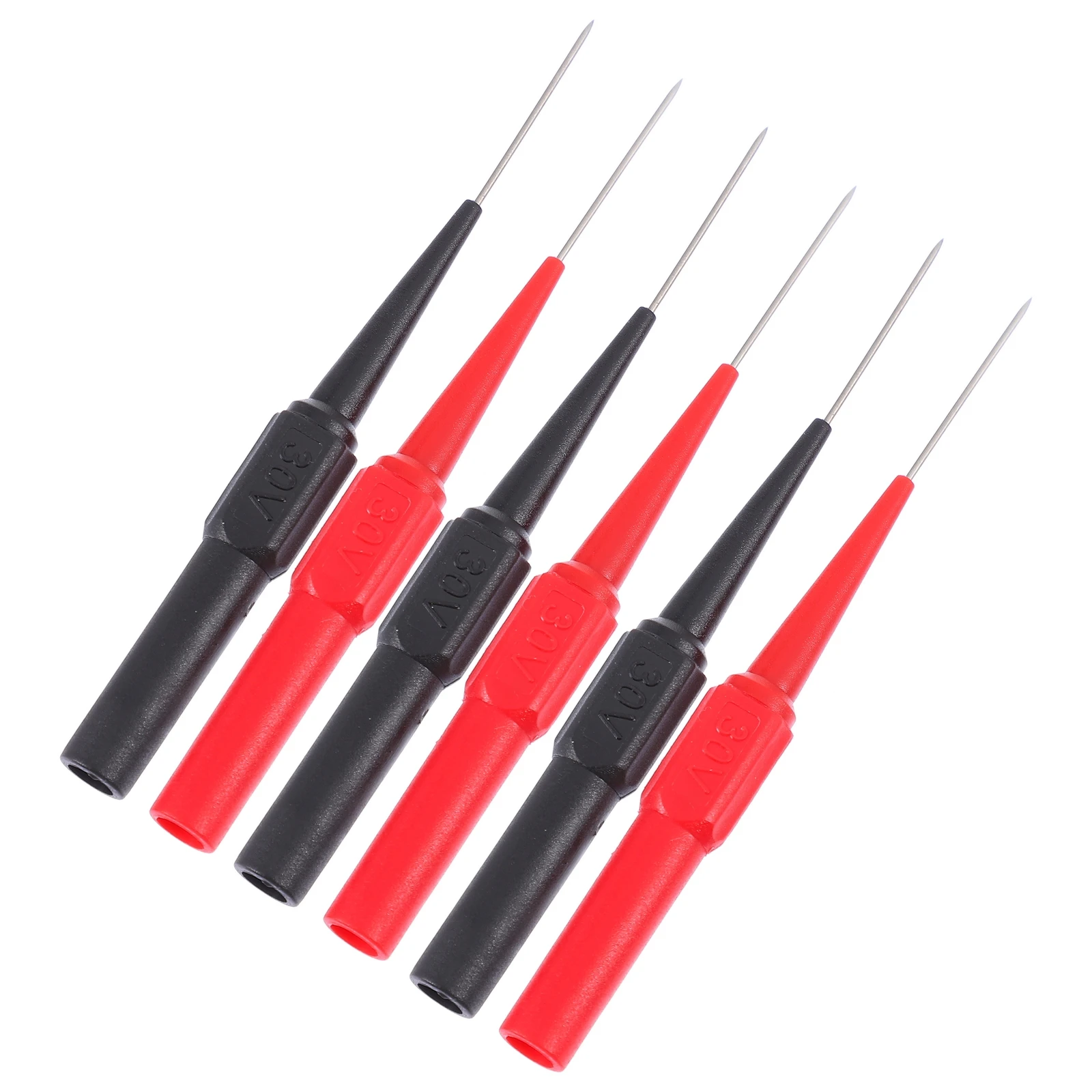 6pcs Multimeter Test Probes Insulated Piercing Needles For Automotive Electrical Testing Compact Portable Instrument Accessories