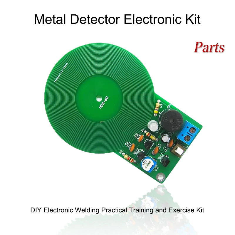 JS-60 DIY Metal Detector Kit DIY Electronic Welding Kit DC 3V-5V 60MM Non-Contact Sensor Board Module Part Metal