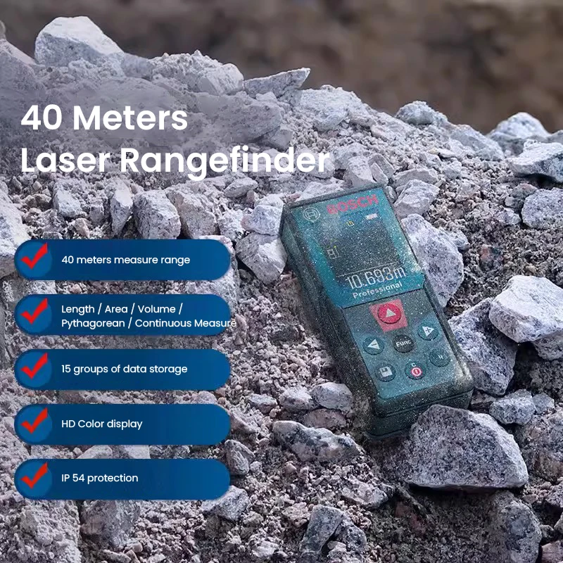 Bosch ليزر Rangefinder GLM30 GLM400 GLM4000 GLM50 GLM100 GLM150 30m/40m/50m/100m/150m شريط قياس ليزر دقيق