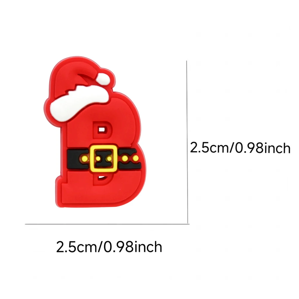 26-200pcs Hot Sales Cartoon Letter Series PVC Shoe Accessories DIY Detachable Waterproof Creativity Fashion Party Gifts