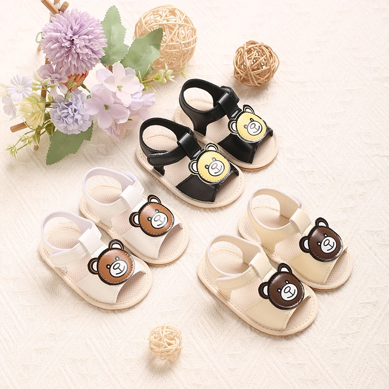 Cute Cartoon Baby Sandals 0-18M Baby Walking Shoes For Summer Breathable New Male And Female Soft Sole Non Slip And Not Falling
