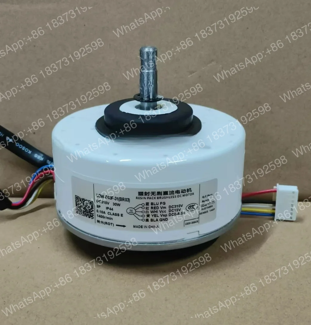 Ventilador de CC para aire acondicionado con inversor D43F-31 ARW30R8P43DA LQW-D43F-31(BR03) ZWK465A000146 D1C38S8P11-BOM