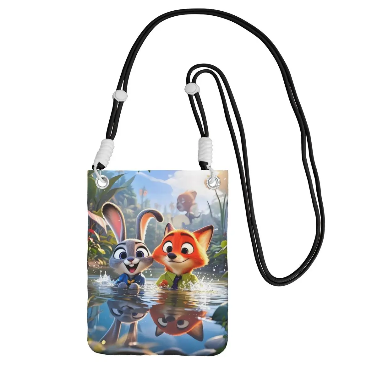 

Custom Zootopia Mobile Phone Bag for Men Women Fashion Cartoons Shoulder Crossbody Bag Lipstick Bag Mini Shoulder Purse Wallet