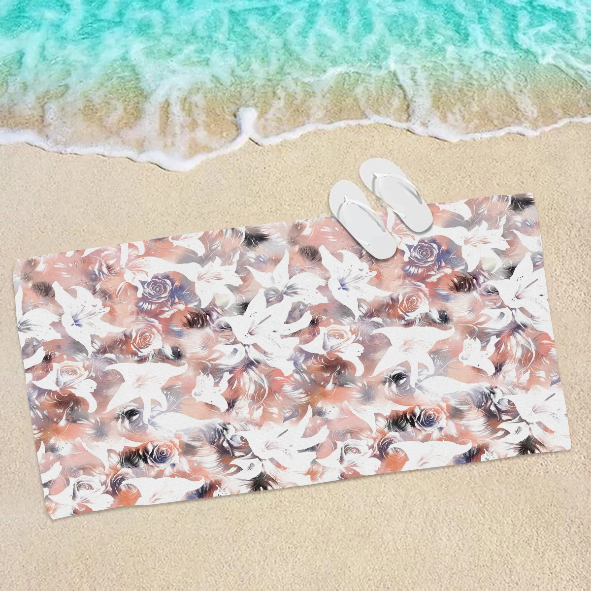 Polyester Beach Towel - Multi-functional Towel for Swimming, Fitness, Camping, Yoga, Travel & Beach Activities