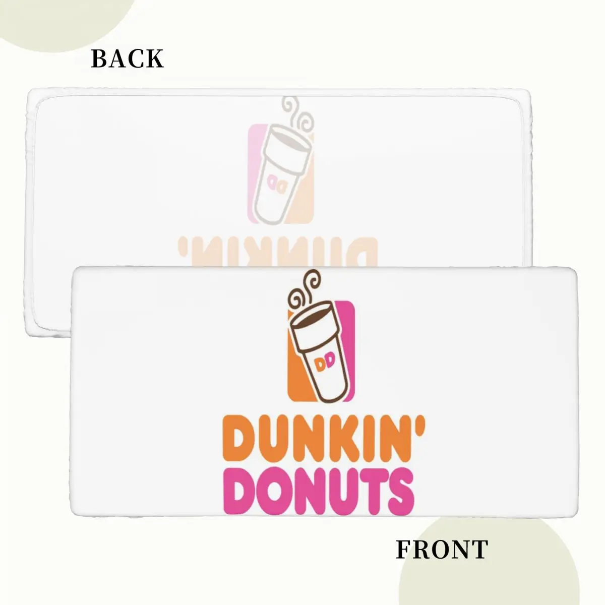 Dunkin Donuts Custom Rectangular Tablecloth Waterproof Table Cover for Festival Party Decorations Table Cloth view 2