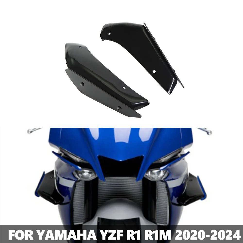 FOR YAMAHA FOR YZF-R1 YZF-R1M R1 R1M 2020-2024 Motorcycle Downforce Winglets Aerodynamic Wing Fixed Winglet Lower Spoiler Wing