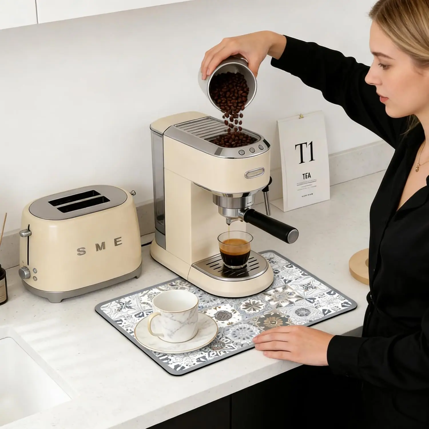 Kitchen Countertop Mat Vintage - مراجعة Meal Prep Format وسعره
