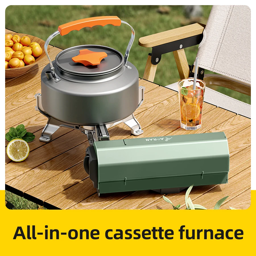 Outdoor integrated cassette stove portable gas stove card magnetic stove cass stove 2670w boiling water and tea boiling gas stov