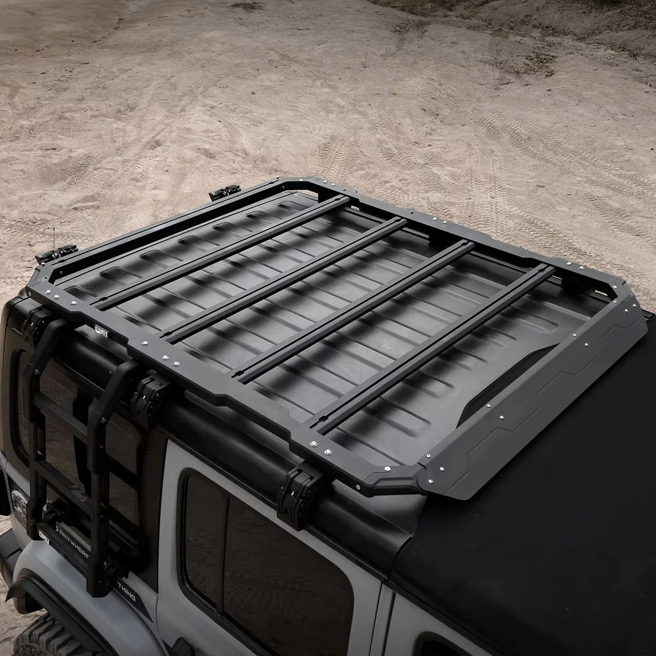 Genesis Aluminum Top Luggage Cargo Carrier & Bracket For Jeep Wrangler JL/Gladiator JT Aluminum  Roof Rack