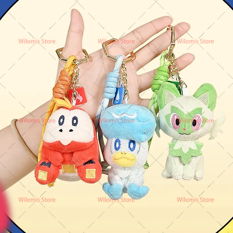 Original anime pokemon pelúcia kawaii gengar mew jigglypuff mimikyu chaveiro de pelúcia brinquedo bonito chaveiro boneca pingente presente