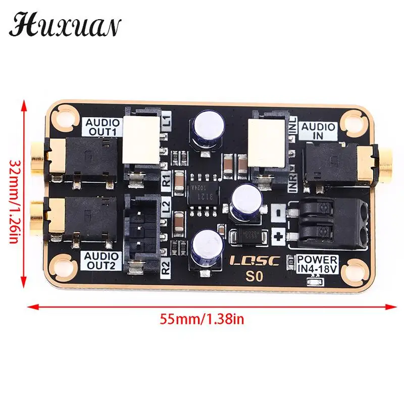 Audio Isolation Noise Reduction Module Audio Common Ground Noise Cancellation DIY Power Amplifier Board