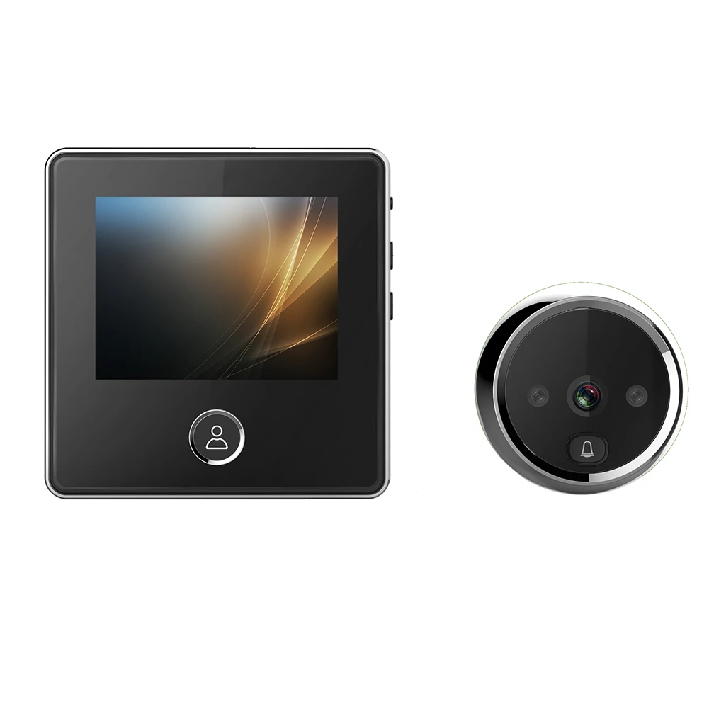 

Doorbell Camera Video-eye Auto Record Electronic Door Viewer With A 120-degree Wide-angle Lens Infrared For Night Vision