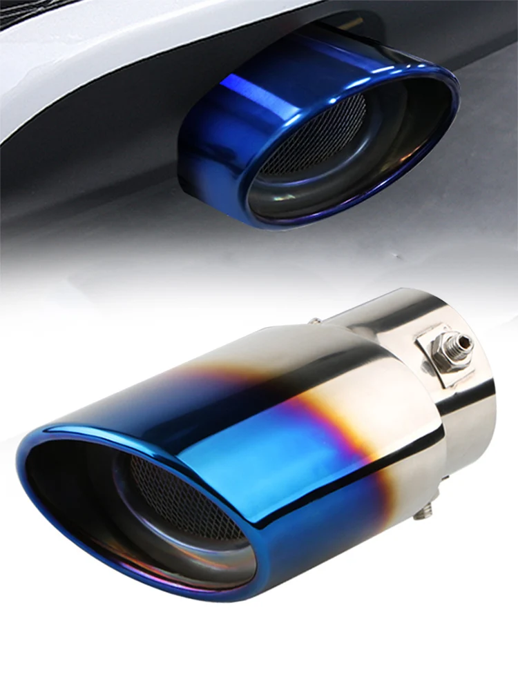 حزام القرش صافي الذيل الحلق الفولاذ المقاوم للصدأ ماسورة العادم كاتم صوت ماسورة عادم السيارات اكسسوارات السيارات ماسورة العادم