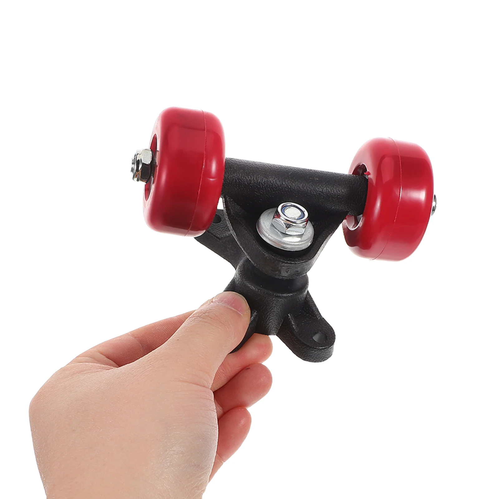 زوج واحد من مجموعة دعامات لوح التزلج تتضمن شاحنات وعجلات مزدوجة خفيفة الوزن ومتينة وسهلة التركيب وتعزيز التوازن #1