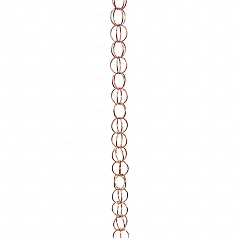 Picture 4: 2.6m Copper Falling Water Diversion Chain Rain Bell Temple Eaves Drainage Chain Homestay Villa Courtyard Garden Rain Guide Chain