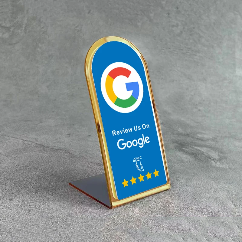 Instagram NFC 스탠드 Google 리뷰 NFC 스탠드 즉시 리뷰를 위한 탭 아크릴 방수