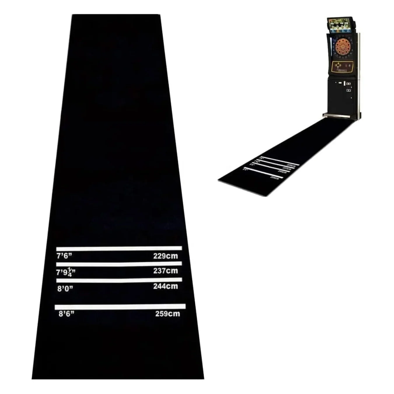 

Heavy Duty Dart Carpet with Throw Lines Professional Non-Slip Dart Floor Mat for Dart Game