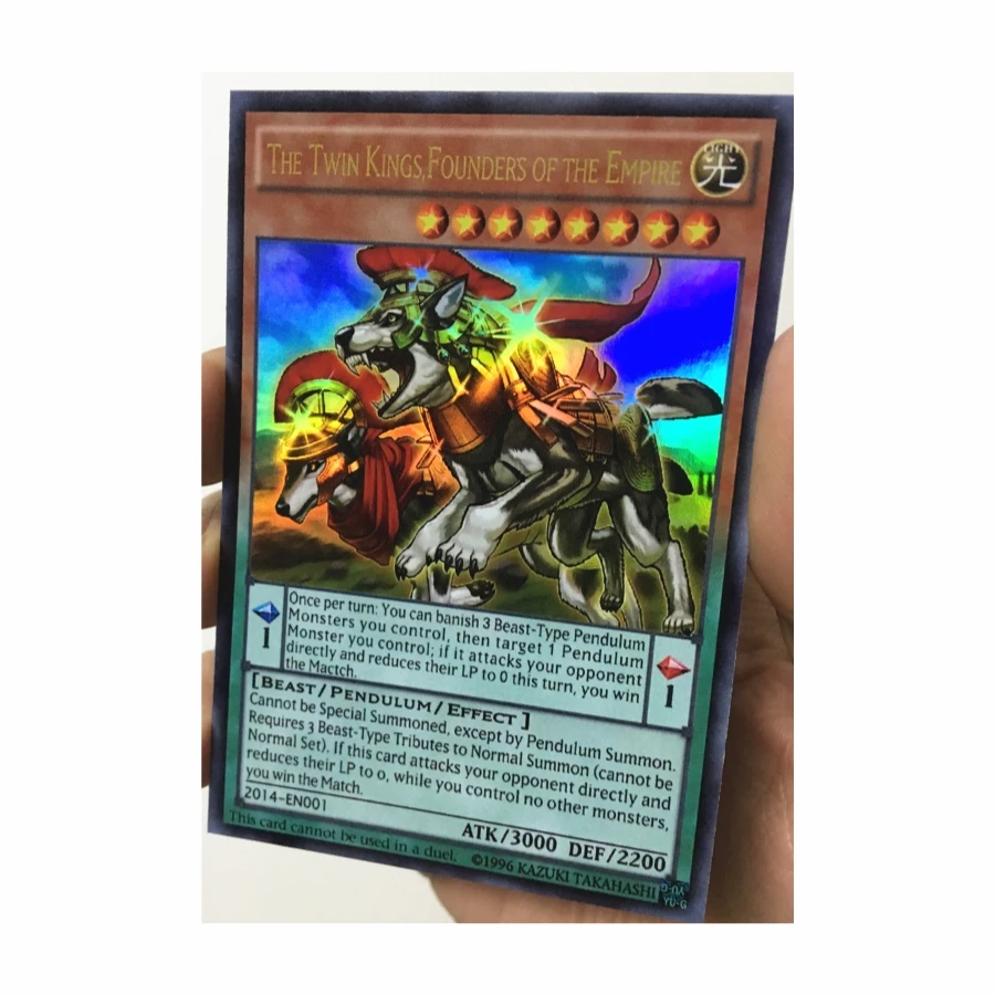 

Yu Gi Oh The Twin Kings Founders of the Empire YCSW 2014 Prize English DIY Toys Hobbies Collectibles Game Collection Anime Cards