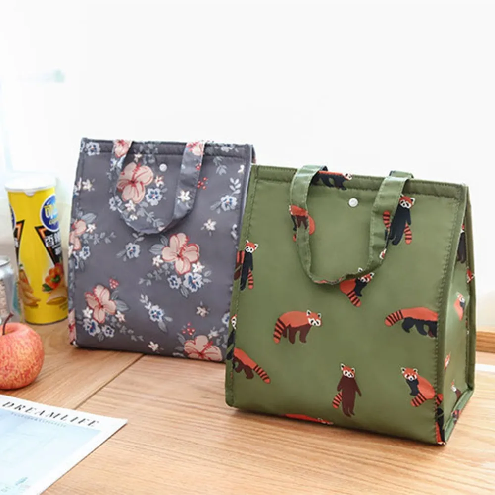 

High Quality Waterproof Special Thermal Insulation Storage Tote Portable Insulated Lunch Box Pouch Cooler Canvas Cloth Food Bag