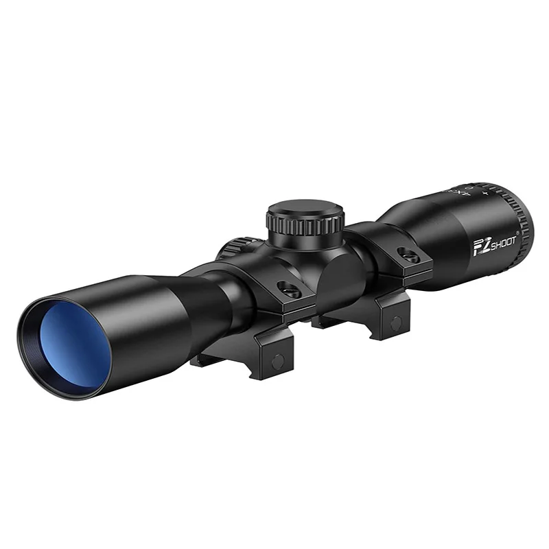 

4x32 Rifle Scope Compact Tactical BDC Reticle 22 Riflescope for Hunting with 20mm Picatinny Scope Rings Mount