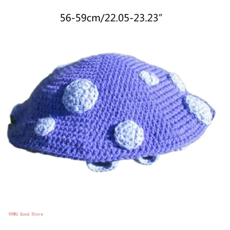 Fun Mushroom Crocheted Hat for Halloween Party Hat Photography Props