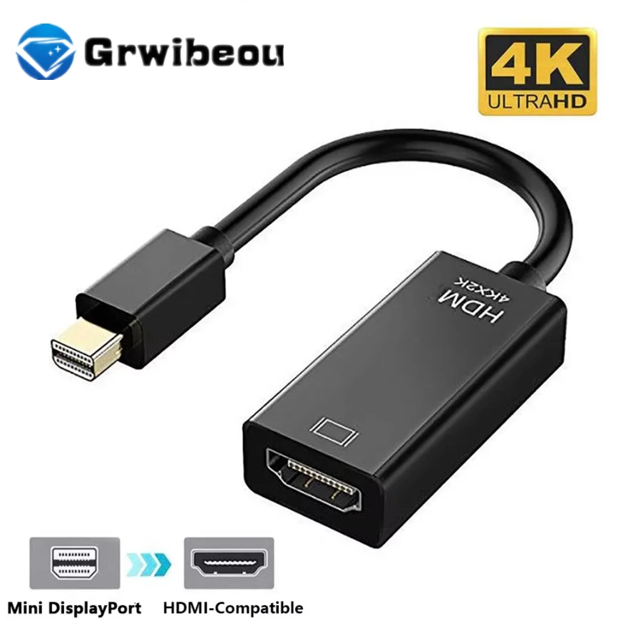 محول Mini DP Thunderbolt إلى HDMI محول Connecto 4K 2K 1080P لجهاز عرض شاشة الكمبيوتر المحمول MacBook السطحية