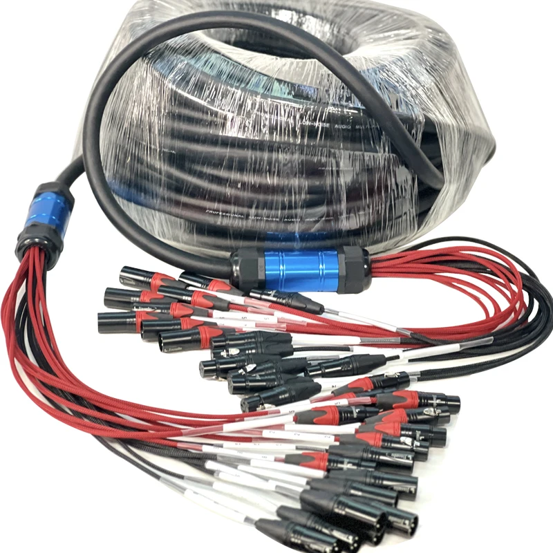 16-channel XLR Snake Cable-professional Audio Snake Suitable for Life, Recording, Studio and Performance, Amplifier, Mixer