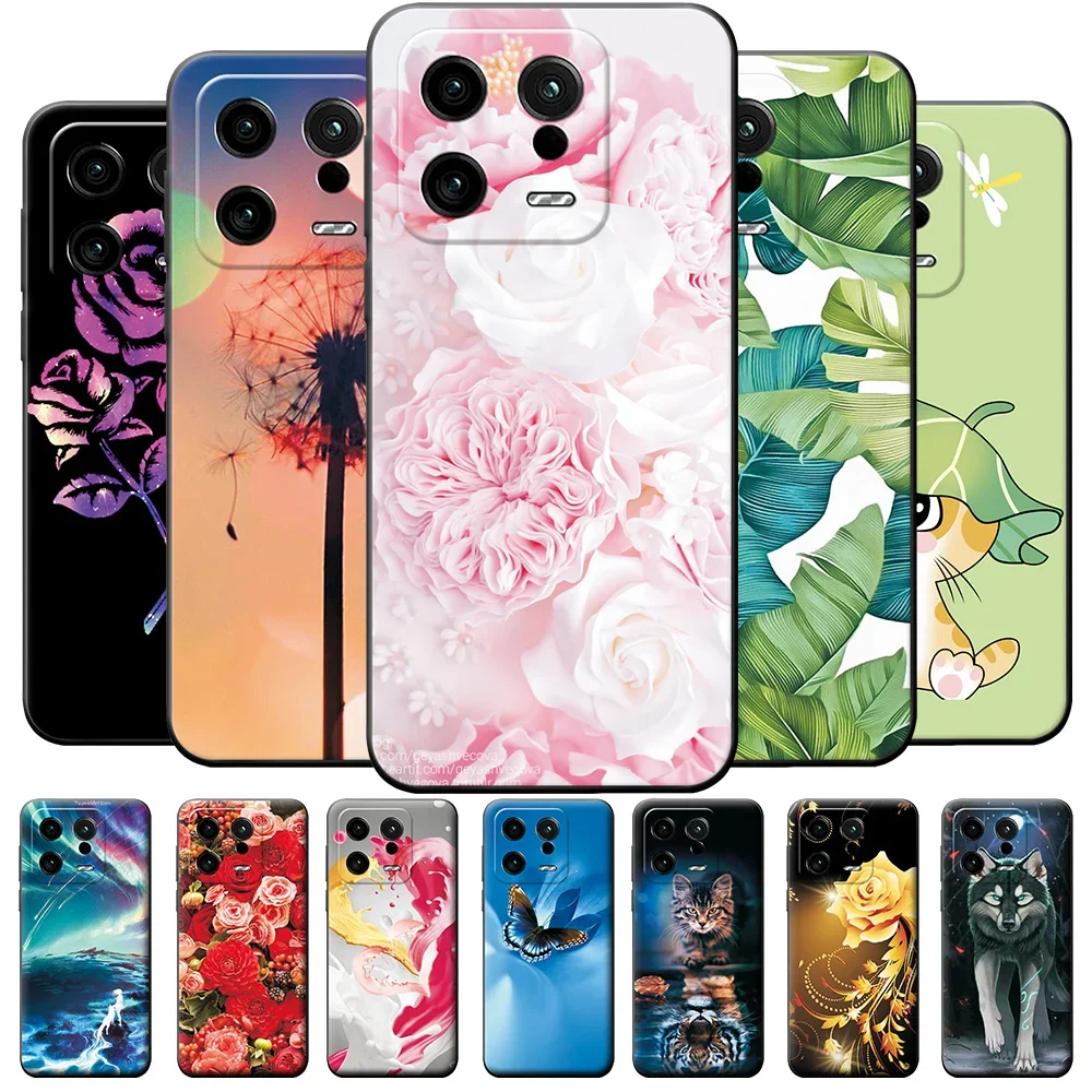 For Xiaomi 13 Pro Cases Fashion Cute Painted Cover Soft Silicone Cases For Xiaomi 13T Pro Phone Case Xiaomi 13 Lite Funda Coque