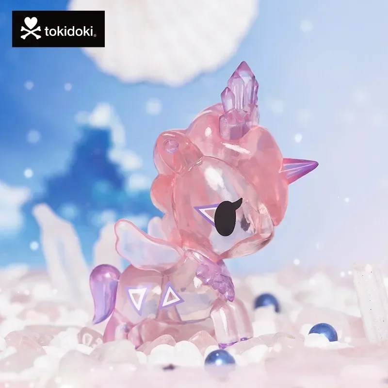 Tokidoki jednorożec seria rodzinna 8 pudełko z niespodzianką zabawki tajemnicze pudełko Mistery Caja Misteriosa niespodzianka figurka Kawaii Model prezent urodzinowy