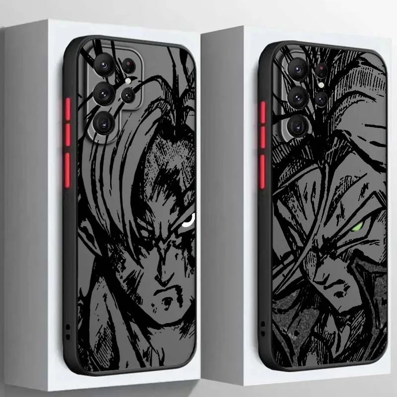 

Creative Dragon Ball Line Cool For Samsung A56 A42 A36 A34 A33 A32 A23 A16 A04 A03 Note 20 5G Frosted Translucent Phone Case