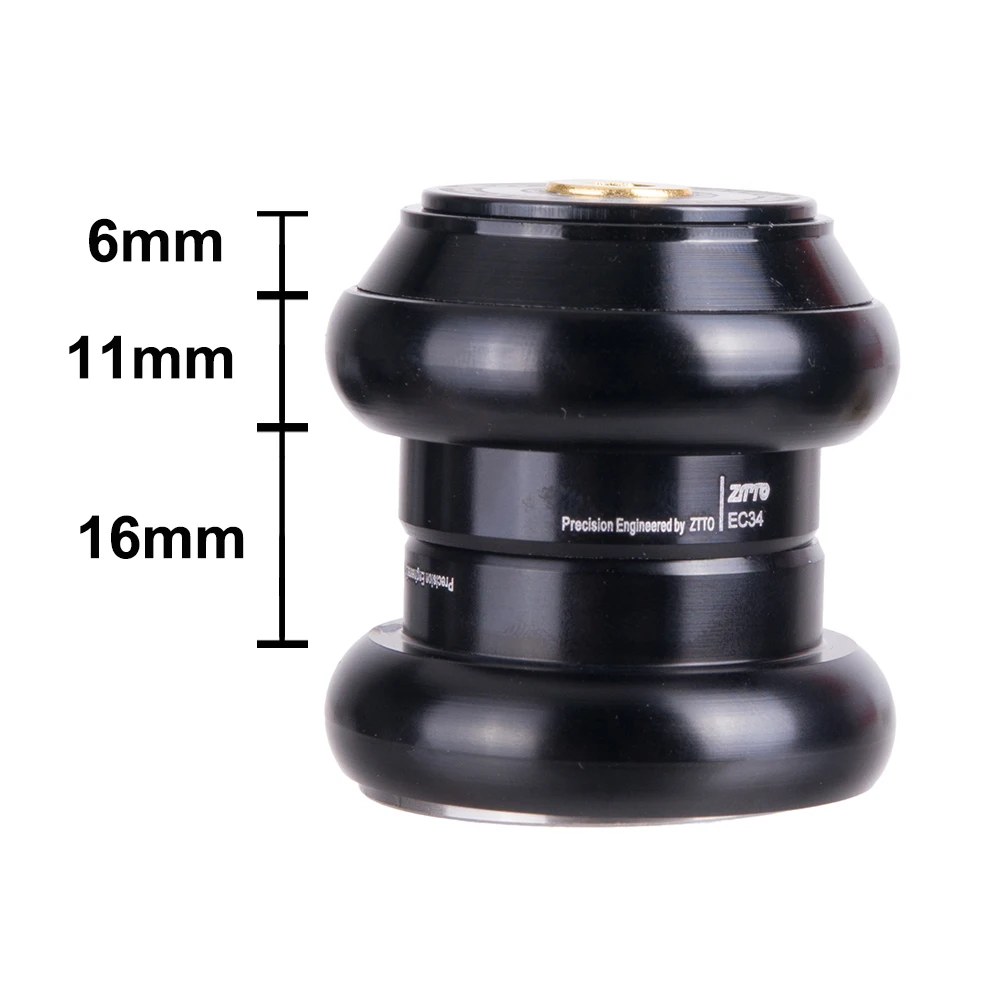 ZTTO MTB Rennrad CNC Headset 1 1/8"-1 1/2" abgedichtetes Lager 1,5 konisch 28,6 gerades Rohr Fahrradgabel internes Lenklager – Detail 10