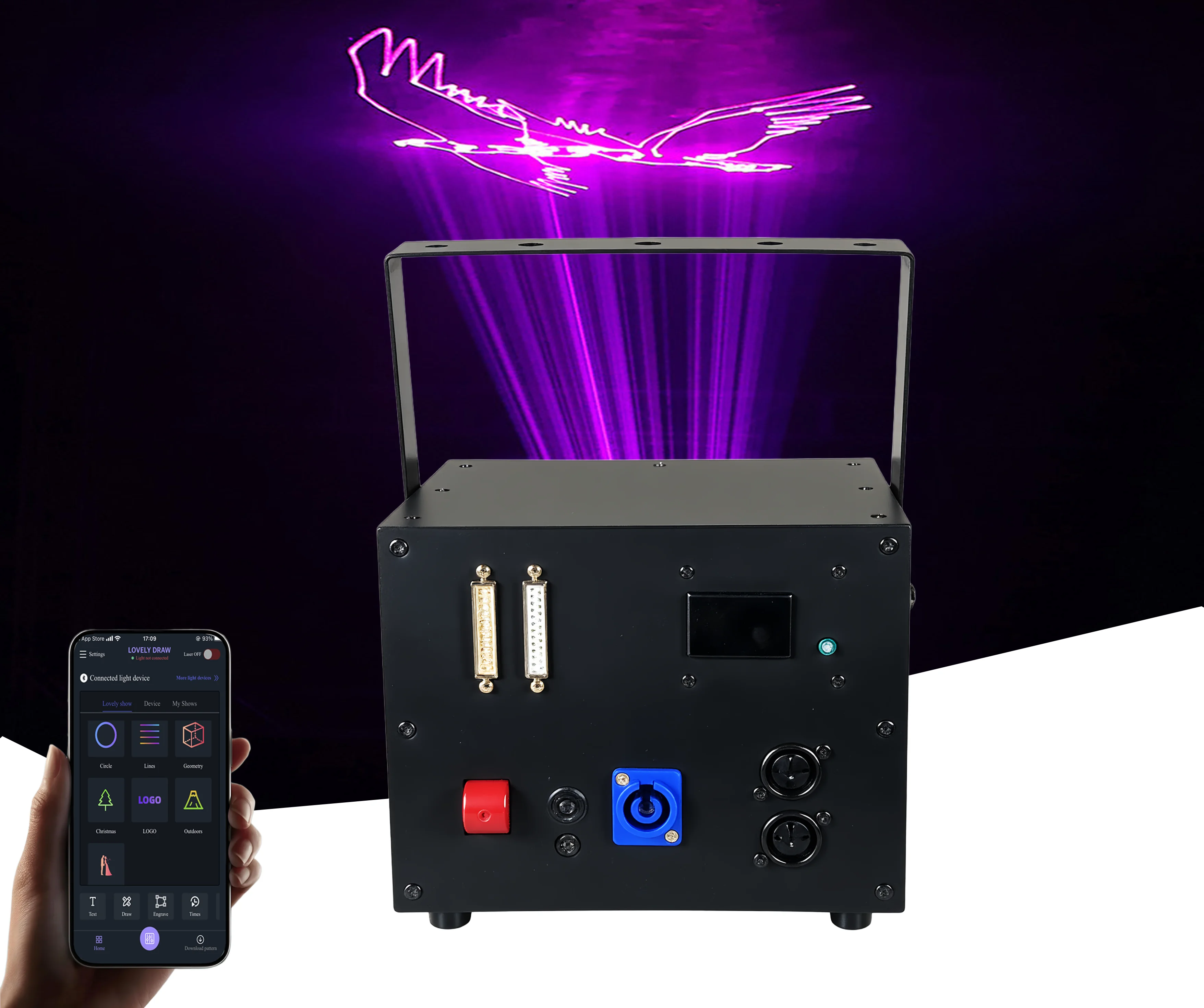 Hot Sales 10W App-Controlled  Light Lamp DMX Effect Lamp for Concert Wedding Party Event Home Decoration