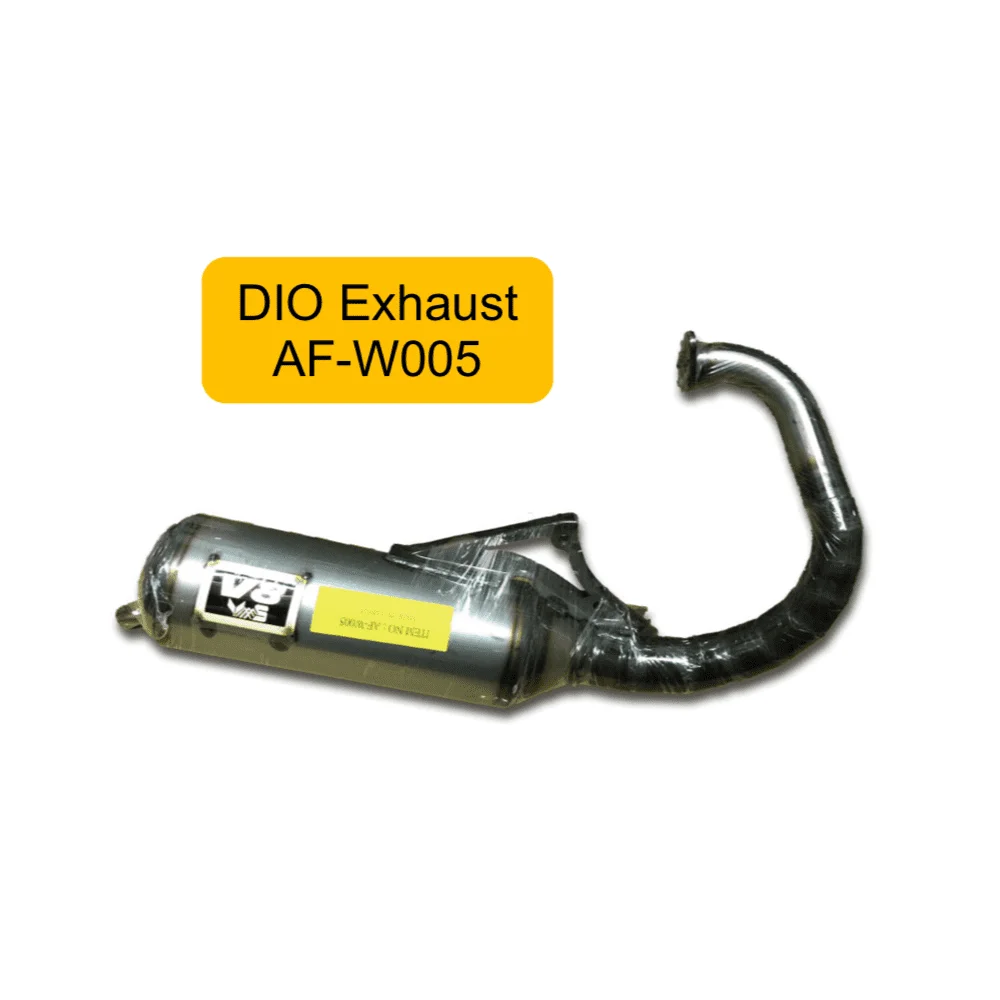 

Factory Hot Selling DIO AF-W001 Motorcycle Racing Muffler Exhaust Pipe For AF17 AF18 AF27 AF28