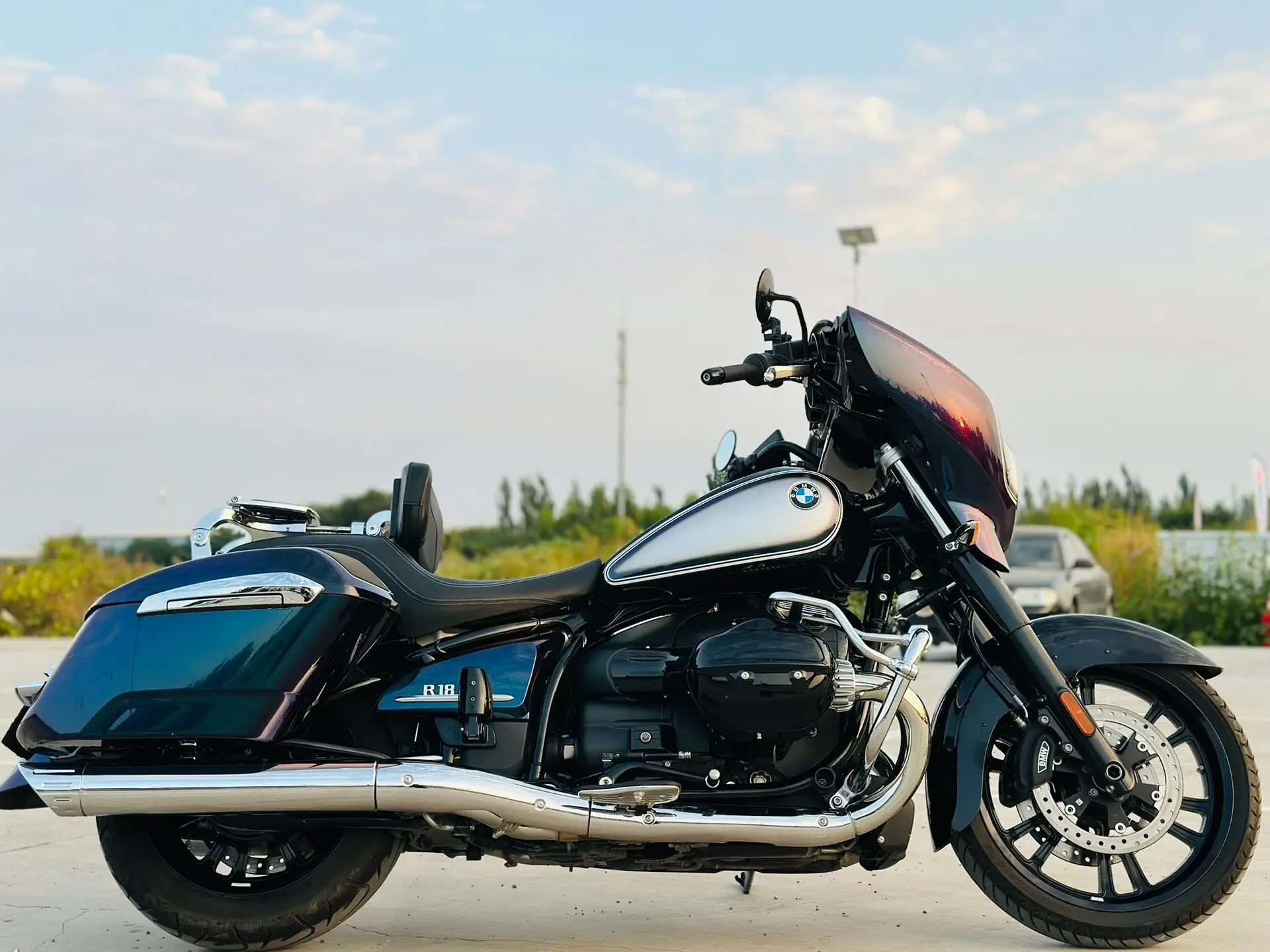 Para BMW R18B Bagger R18 Roctane R18 Transcontinental multiusos ajustable respaldo de pasajero Sissy Bar