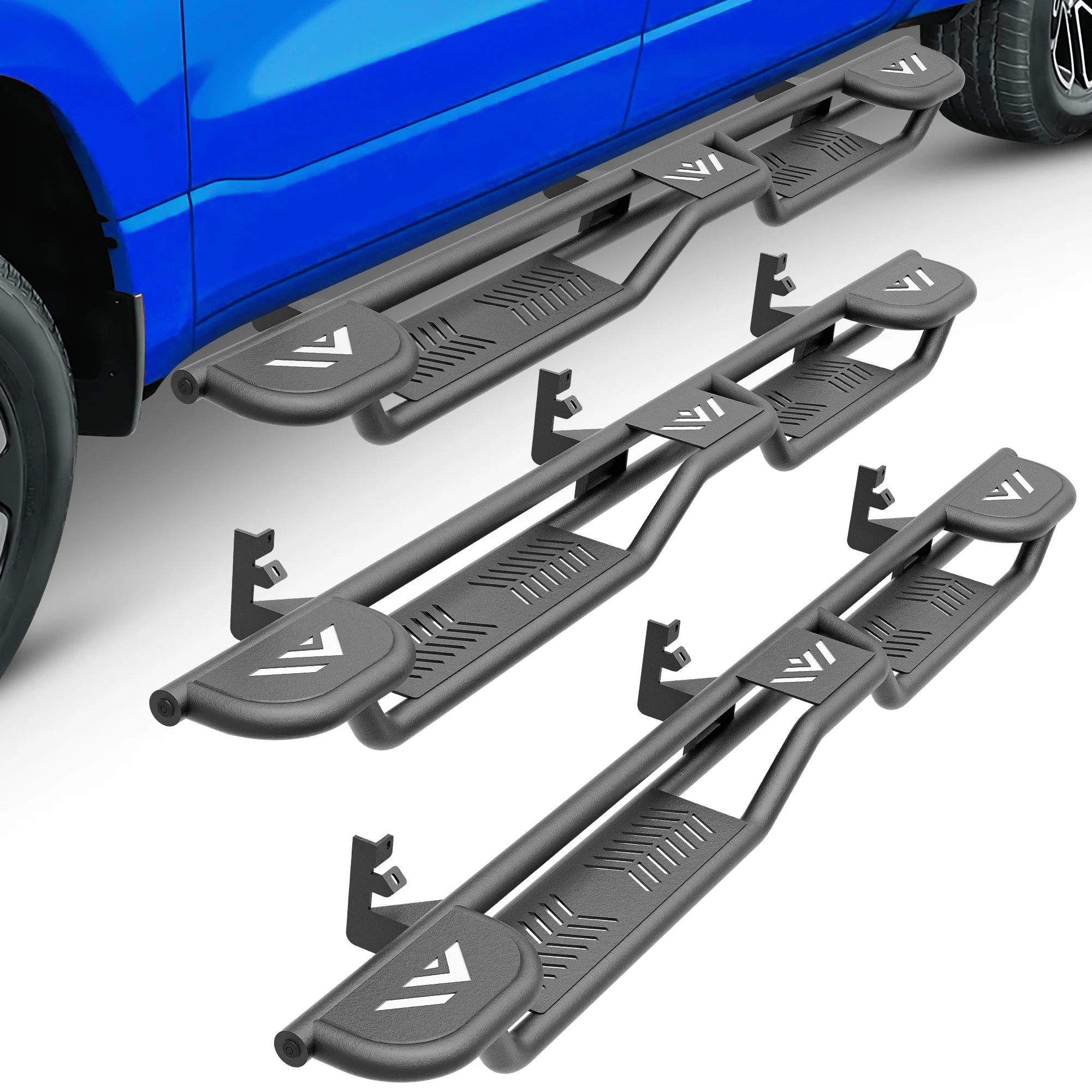 

Running Boards For 2004-2025 Titan (Excludes 2016 Model) & Titan XD 2016-2025 Model CrewCab,Bolt-on Side Rails Step