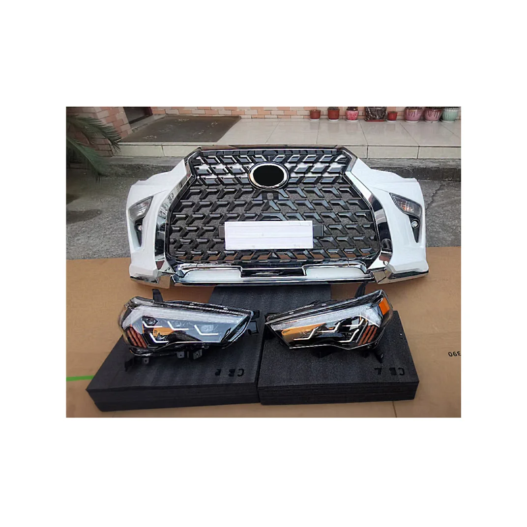 

For TOYOTA 4 Runner 2010-2020 Body Kit Include Front Bumper Grille Headlights