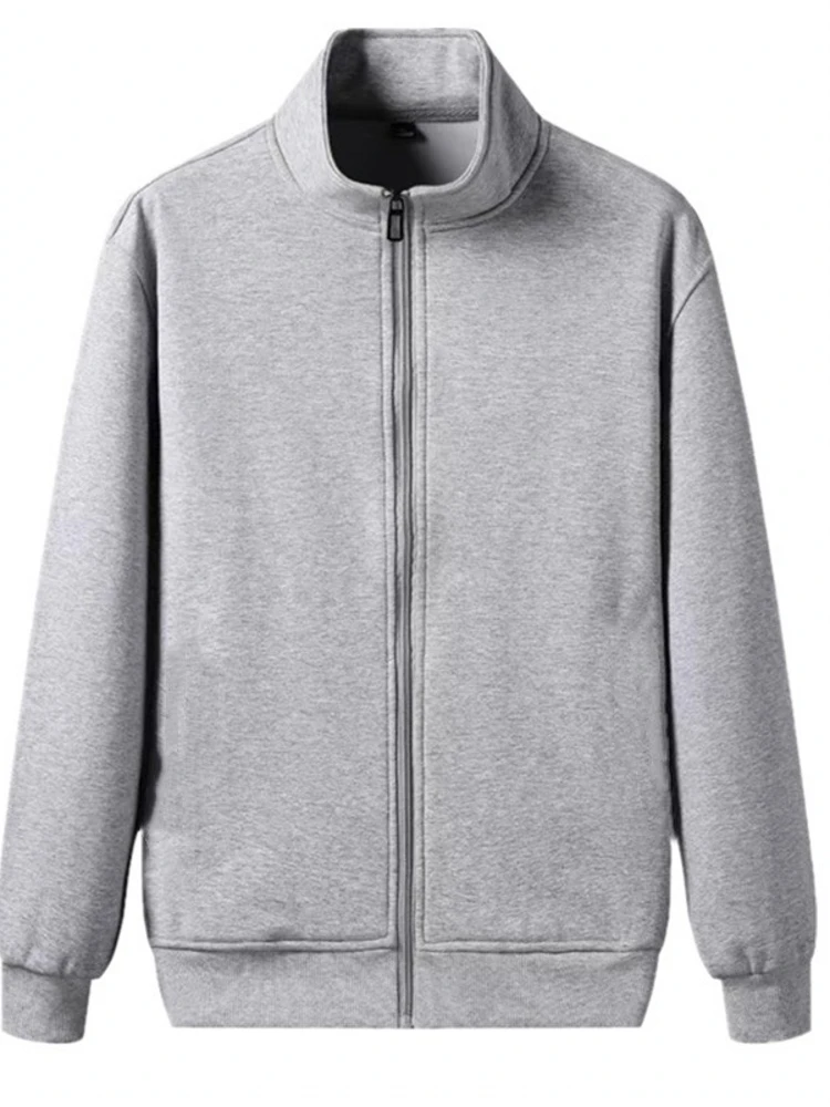 Men's Baseball Sle Jaet Stand Collar Workwear Spring Autumn Korean Version Sweatirt Top B327 Slim Fit Mixed Fabric