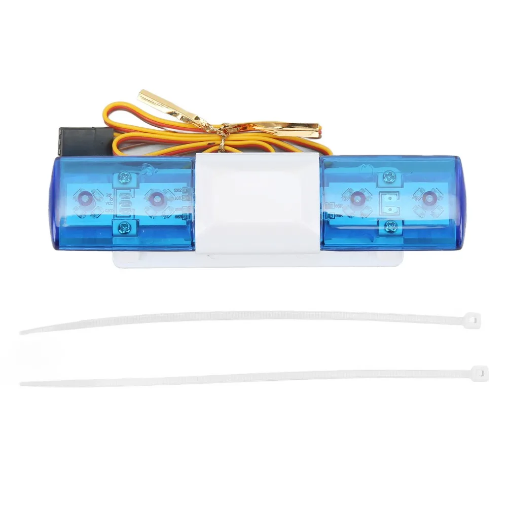 5 Modes LED Police Light Multi-Function RC Accessories Simulation Police Lamp RC Car Roof Light for CC01/D90 /Axial SCX10