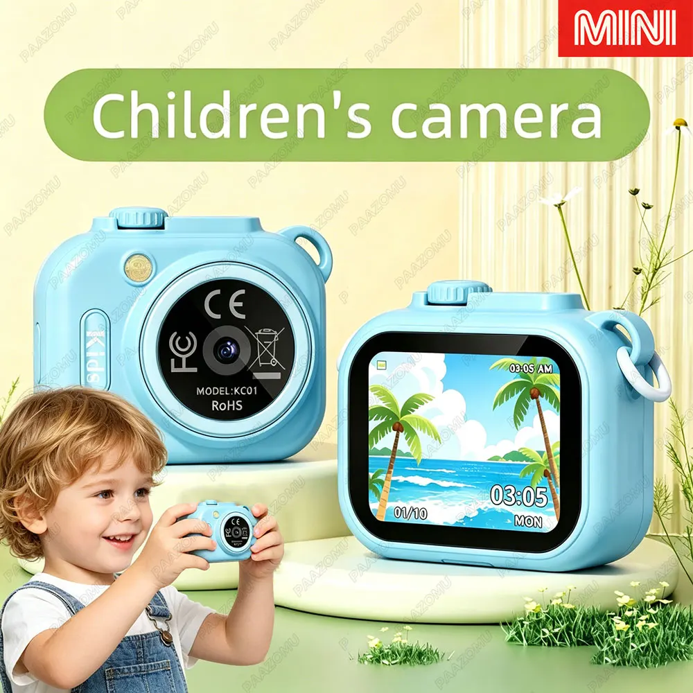 

Мини-детская цифровая камера-игрушка, мини-видеокамера с экраном 1,85 дюйма, поддержка SD-карт, для обучения детей