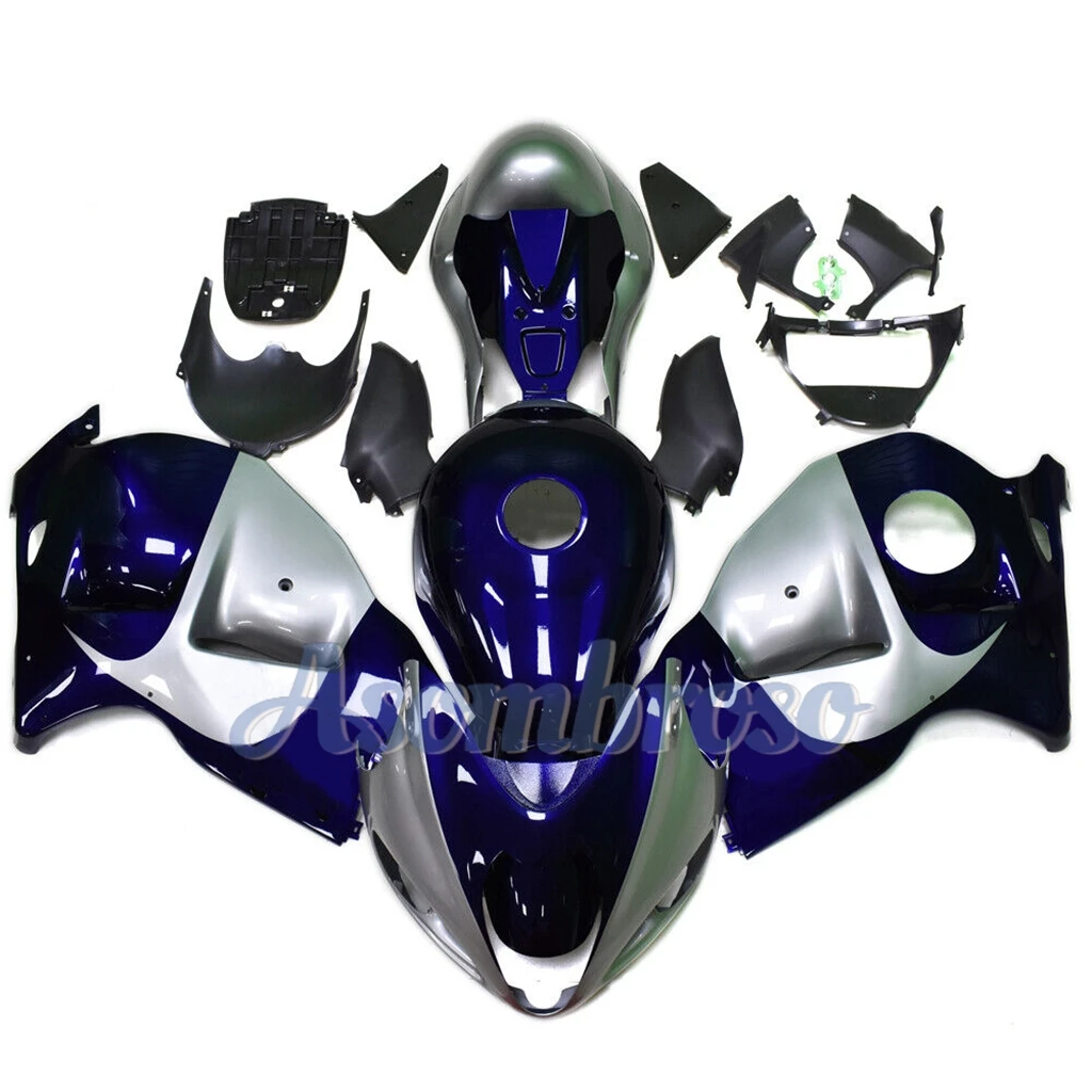 Full Fit for Suzuki GSX1300R 1999 To 2007 Hayabusa Motorcycle Fairing Kit ABS Plastic Blue Grey Bodywork gsxr1300 99-07