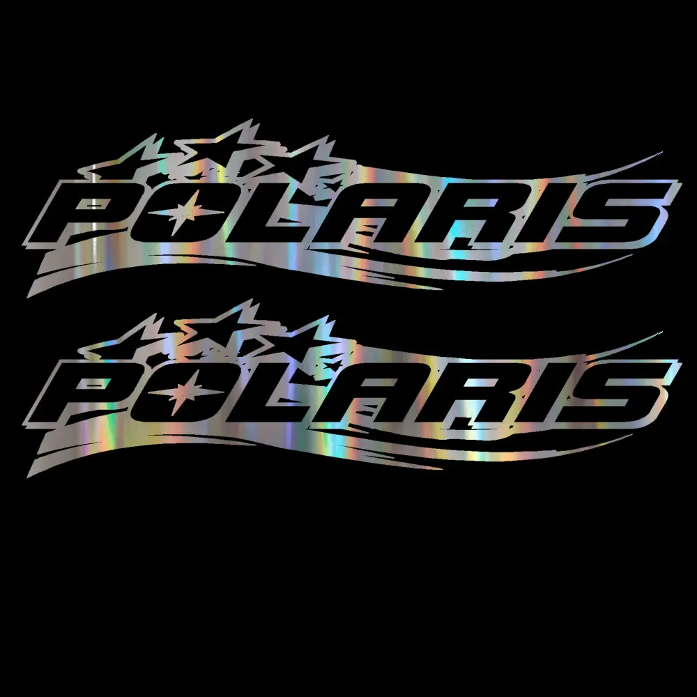 2 قطعة ل بولاريس العلم الوطني ATV الثلج ملصق فينيل 6 "× 22"