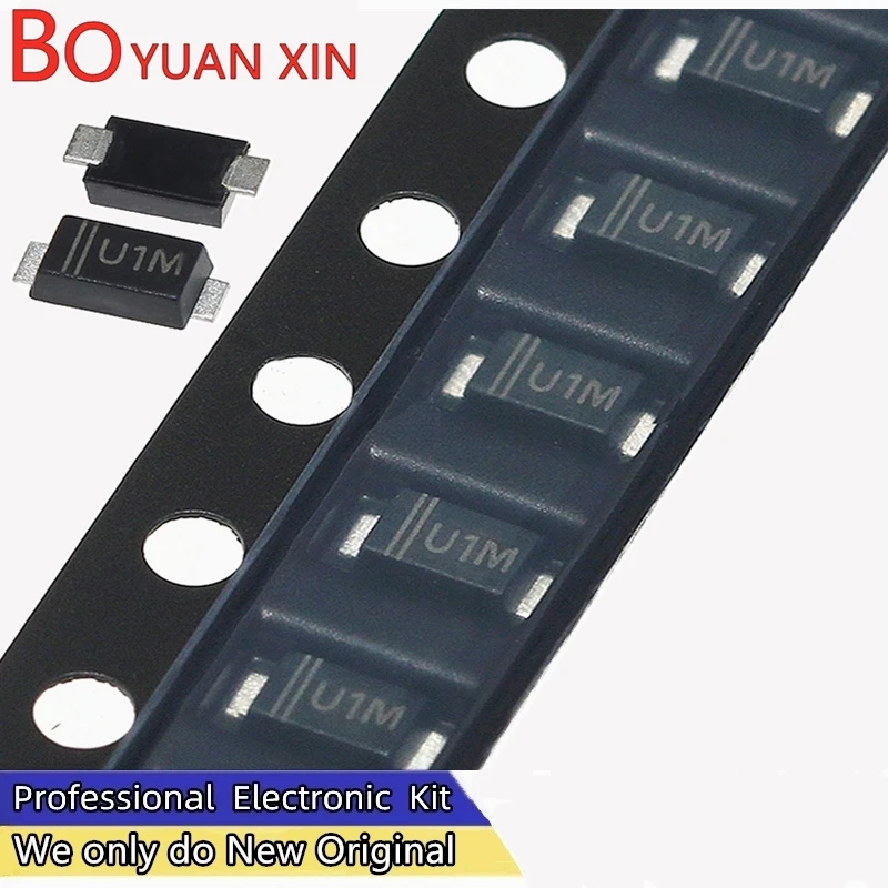 100pcs ES1JW ES1DW ES1GW SOD-123FL US1MW US1DW US1JW US1GW DFR1M DSR1M FR104W FR107W FR207W RS07M SOD-123 1206 SMD Diode