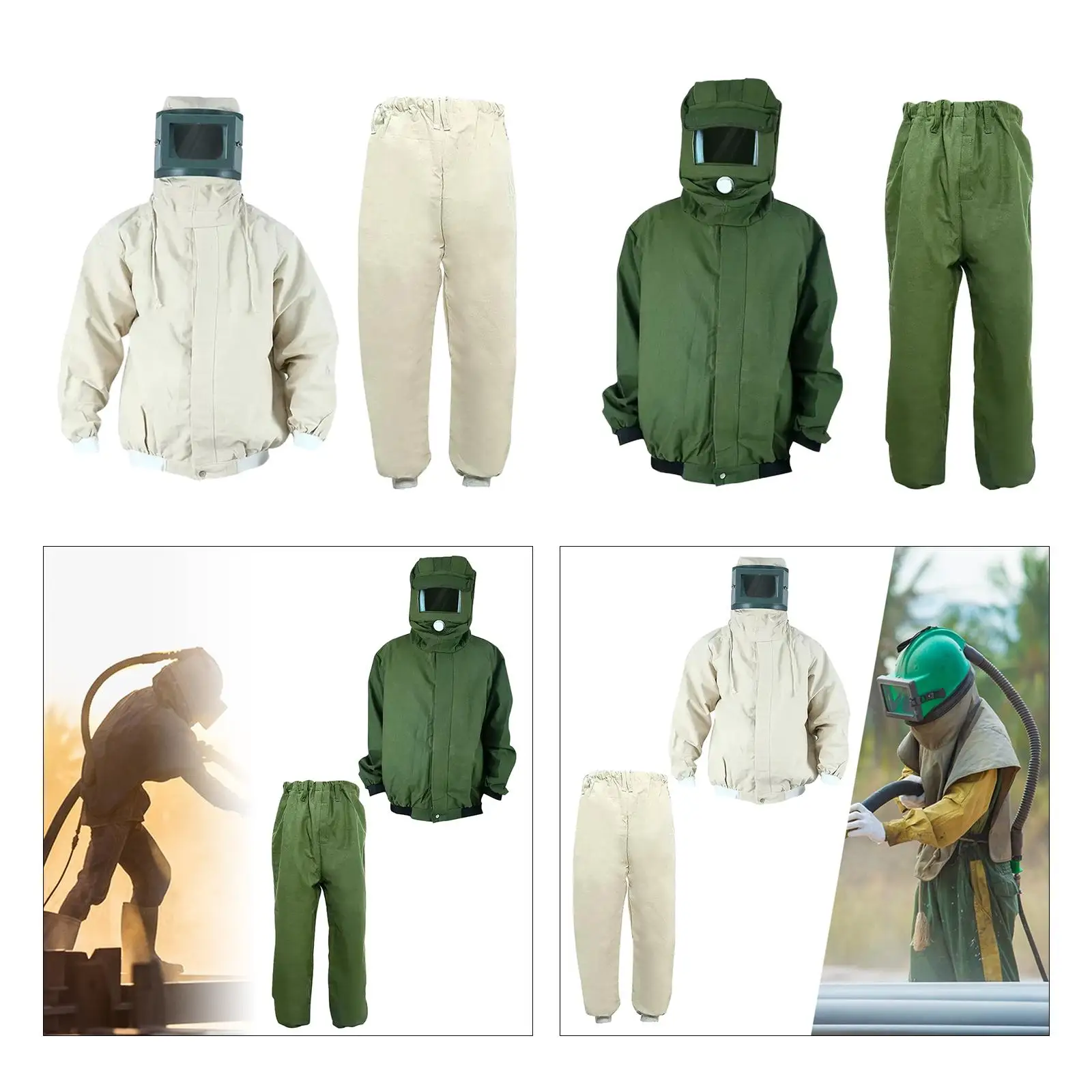 Sand Blasting Suit Canvas Sandblasting Clothing for Grinding Shipbuilding Welder