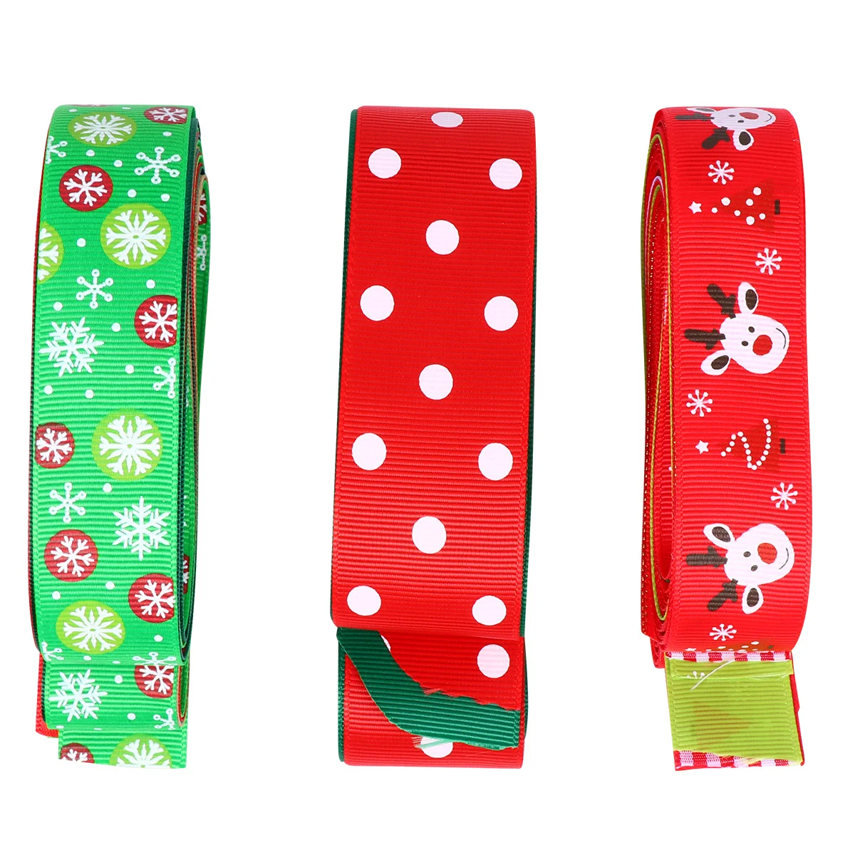 

27 Pcs Ribbon Christmas Set Wired for Crafts Decorate Wrapping Cloth Decoration