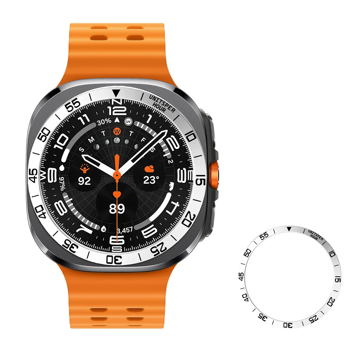 Metal Bezel Ring Case for Samsung Galaxy Watch 7 Ultra Bezel Styling Frame Case for Galaxy Watch Ultra 47mm Cover Accessories