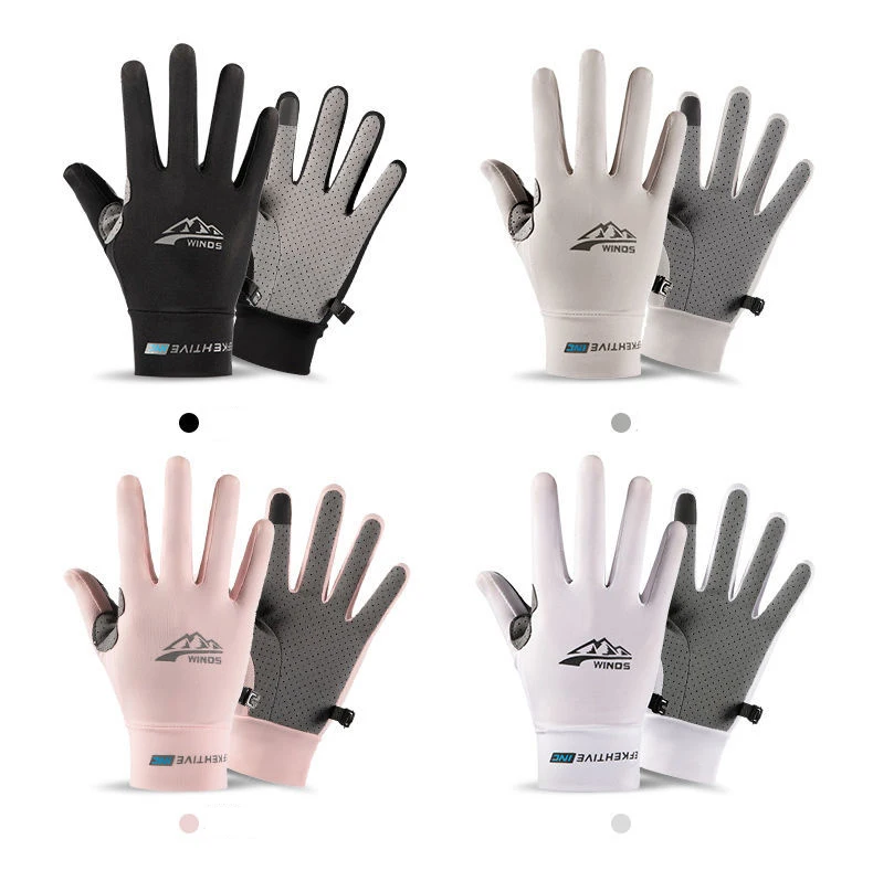 Angeln Handschuhe Eis Seide Touchscreen Nicht-Slip Fitness UV Schutz Handschuhe Männer Frauen Radfahren Sommer Motorrad Elastische Handschuhe – Detail 10
