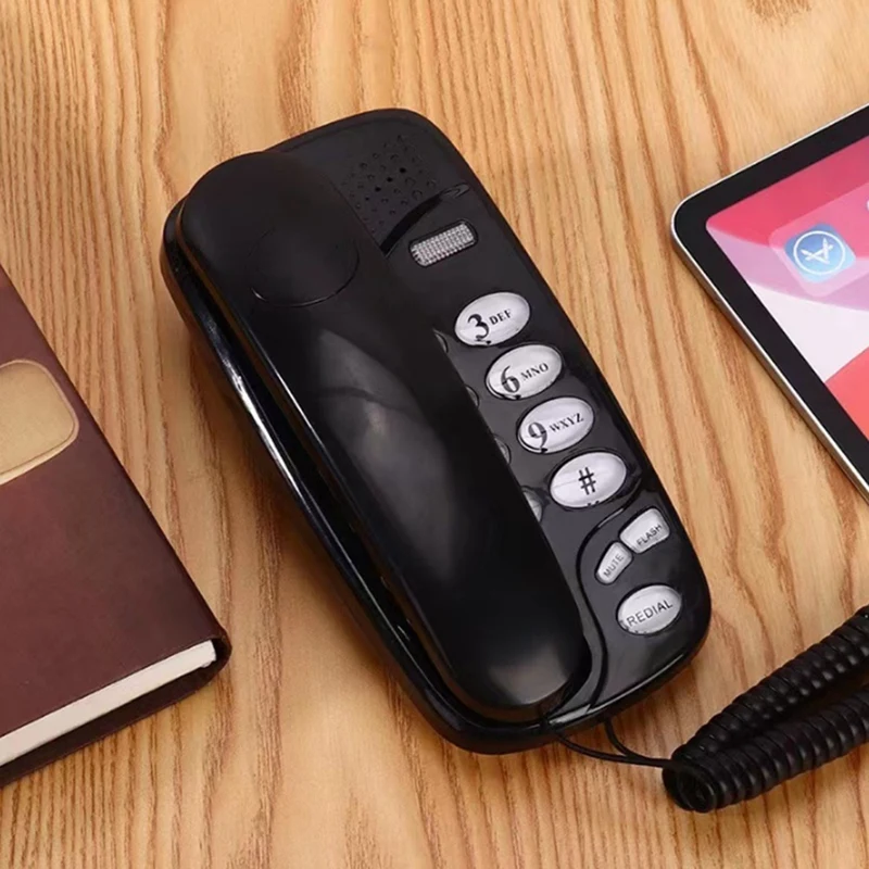 -580 Big Button Corded Phone Telephones Landline Phone with Call Light Redial Pause Support Wall Mount or Desk Phone-A56M