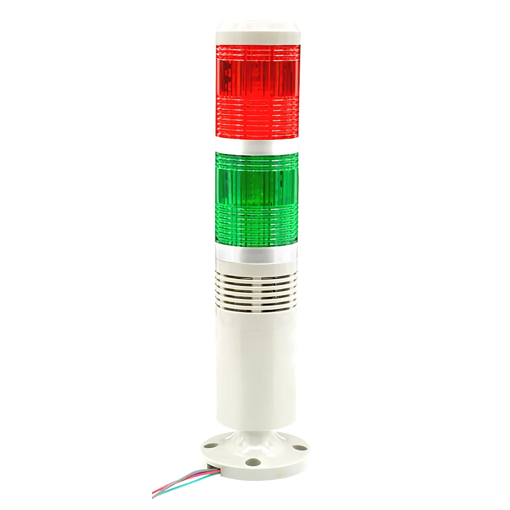 Two Layers Safety Stack Light With Alarm Sound And Strobe Source TB50-2W-D-J