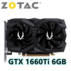 Zotac GTX 1660 Super 6GB 1660Ti  Graphics Cards Nvidia Video Card GDDR6 RTX Super GPU Desktop PC Computers Game Nvidia Geforce